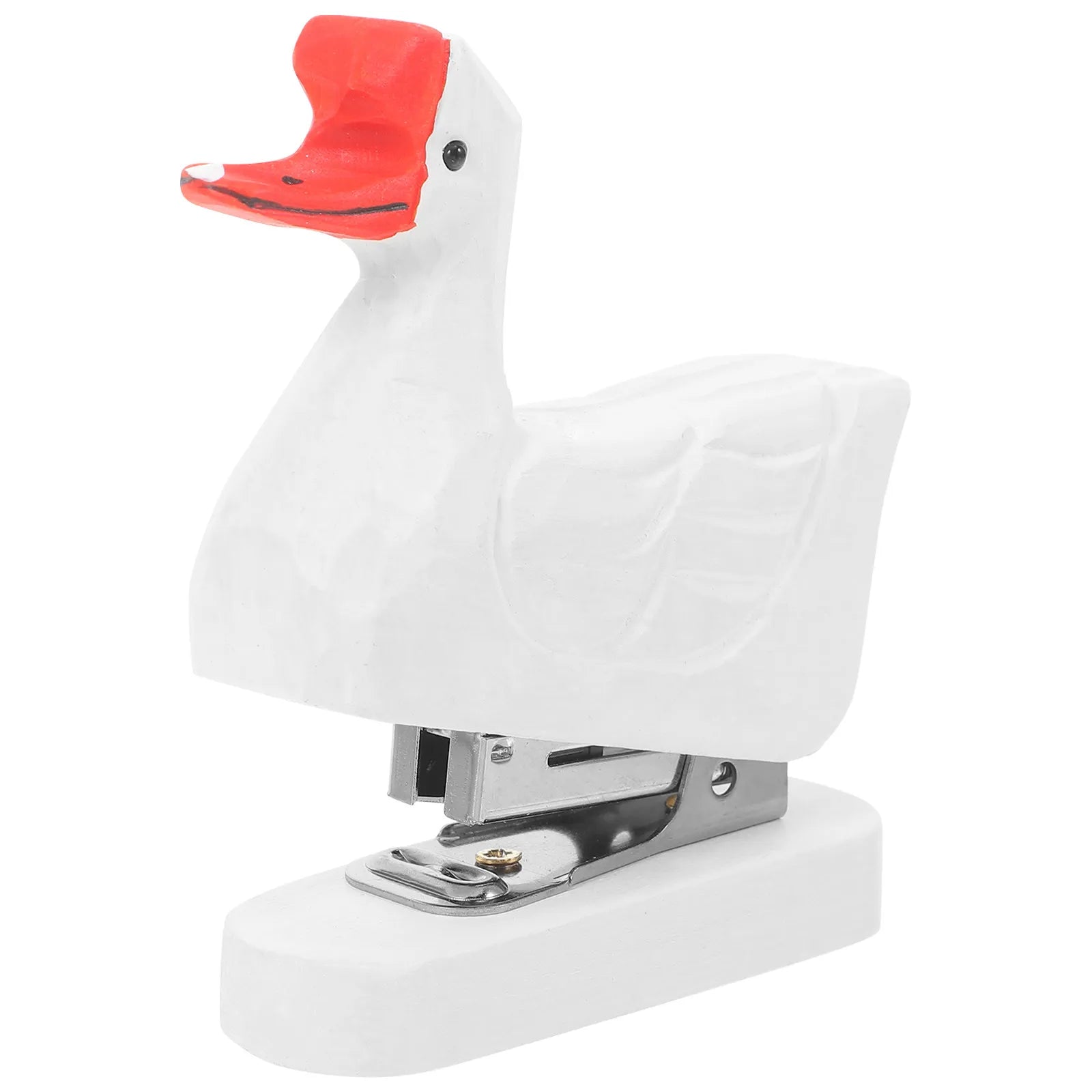 Wooden Animal Stapler Cute Cartoon Office Desk Stationery Decorative Portable Mini Stapler for Students Teachers Home School