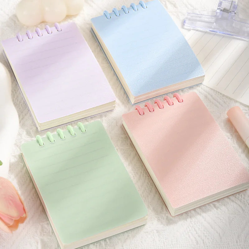 80 Sheets Binder A7 Loose-Leaf Notebook Horizontal Line Inner Page Style Note Set Stationery School Office Supplies